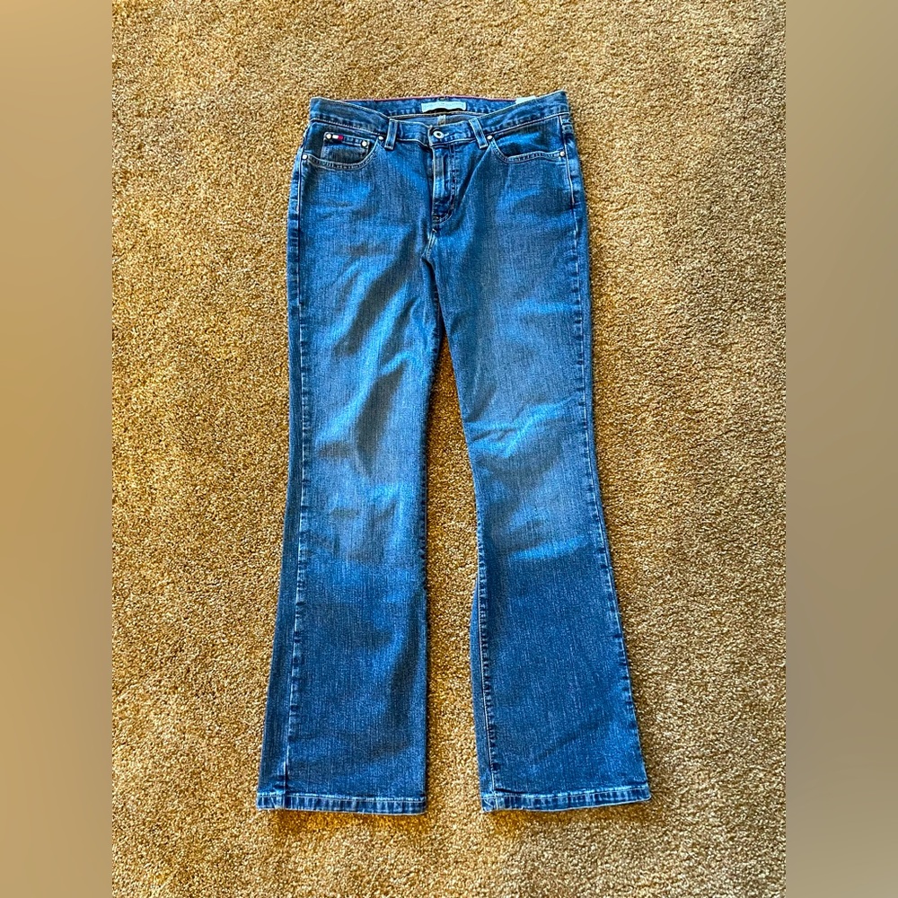 Vintage Y2K Mom Jeans Tommy Hilfiger Old School Ultra High Rise Size 8 Trending